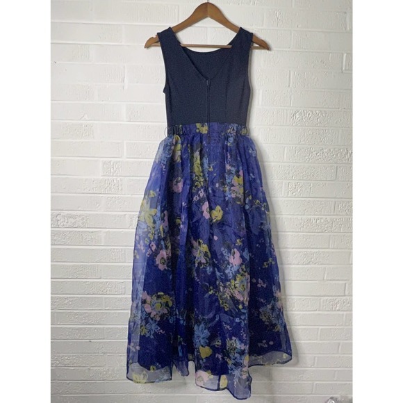 Modcloth dress array of invitations maxi tie waist size xs - Picture 10 of 11